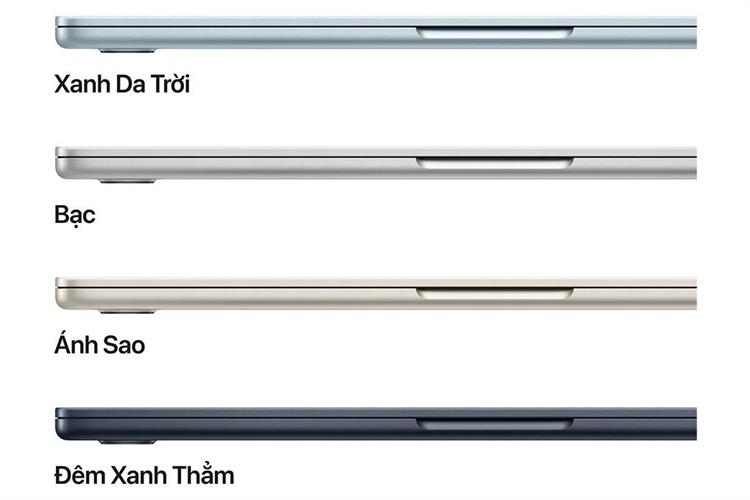 Laptop Macbook Air 13 inch M5 24GB/512GB 70W Màu Xanh da trời nhạt