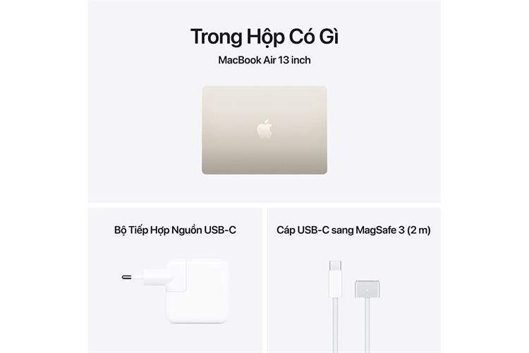 Laptop Macbook Air 13 inch M5 24GB/512GB 70W Màu Vàng