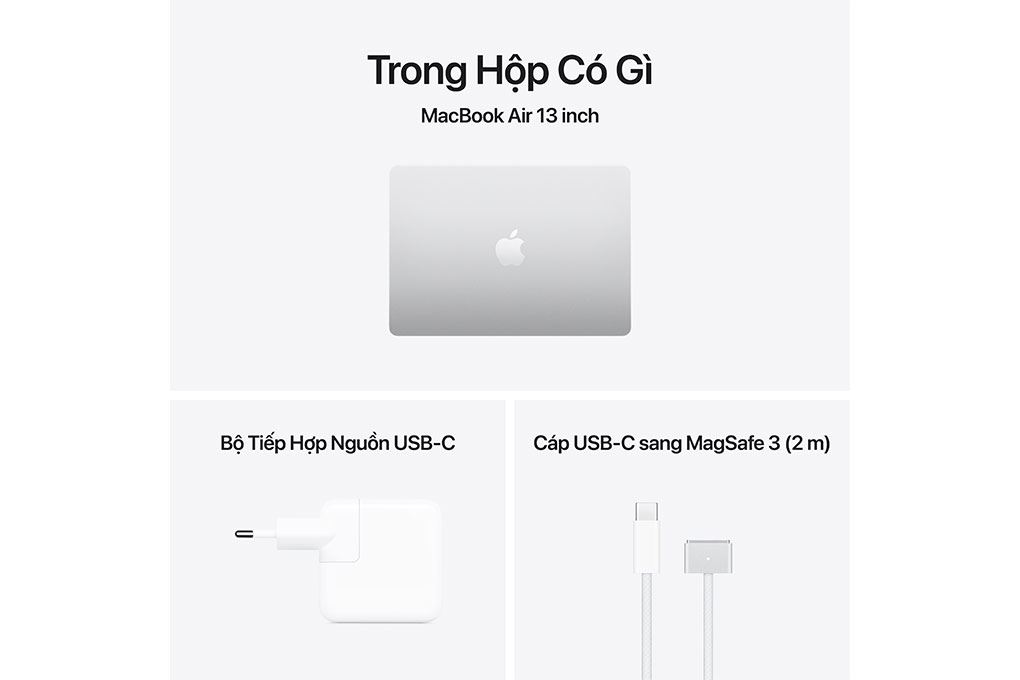 Laptop MacBook Air 13 inch M5 32GB/1TB 35W Màu Bạc
