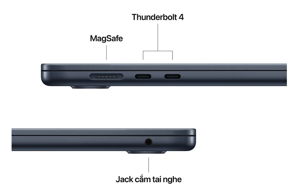 Laptop MacBook Air 15 inch M5 16GB/512GB 70W Màu Xanh đen