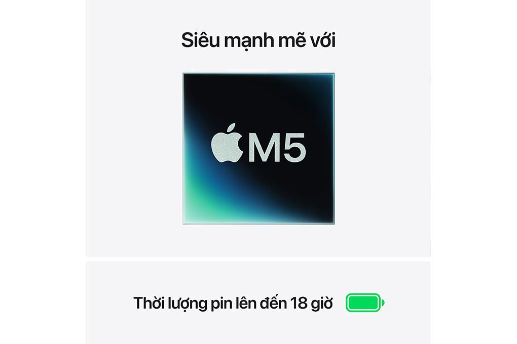 Laptop MacBook Air 15 inch M5 24GB/512GB 35W Màu Vàng