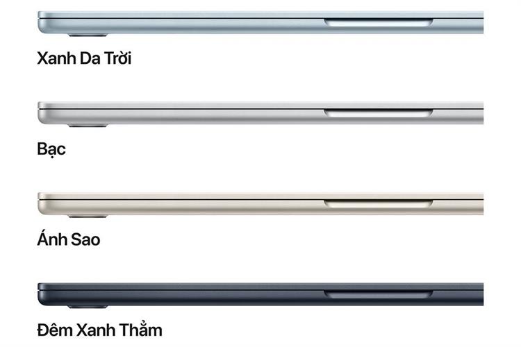 Laptop MacBook Air 15 inch M5 24GB/512GB 70W Màu Bạc