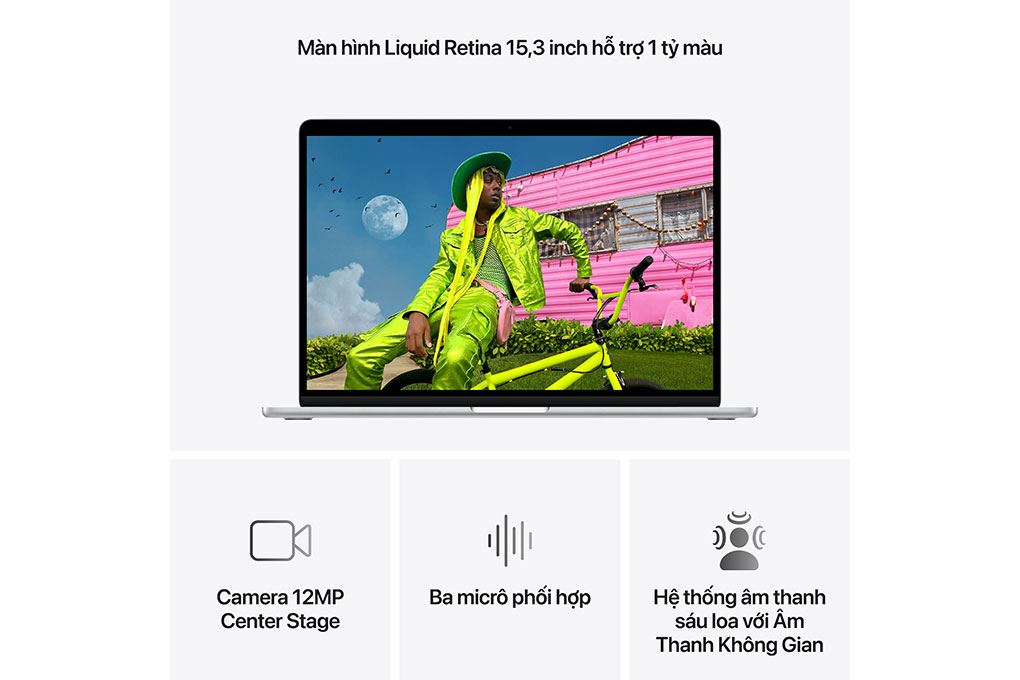 Laptop MacBook Air 15 inch M5 32GB/512GB Màu Bạc