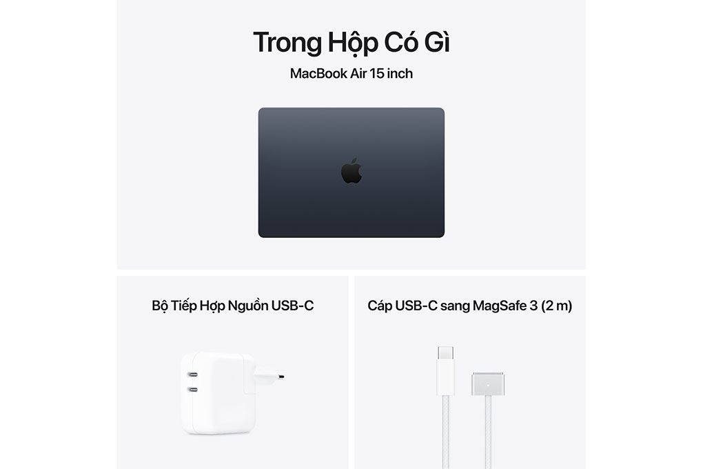 Laptop MacBook Air 15 inch M5 32GB/512GB Màu Xanh đen