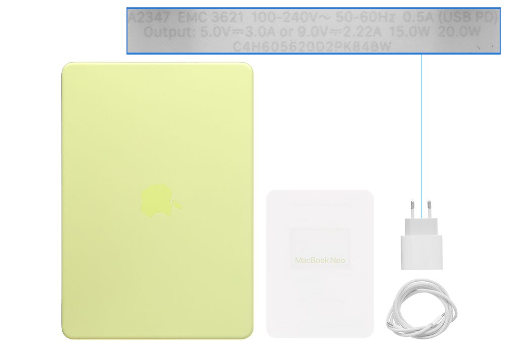 Bộ sản phẩm gồm: Adapter sạc, Cáp, Hộp