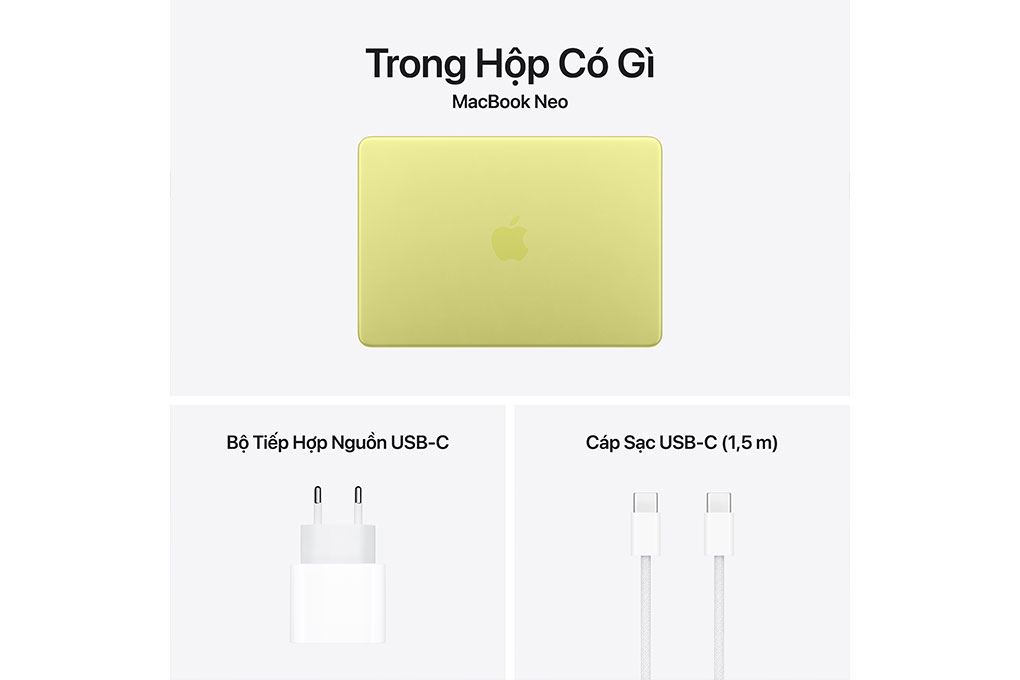 MacBook Neo 13 inch A18 Pro 8GB/256GB Vàng nhạt - 10
