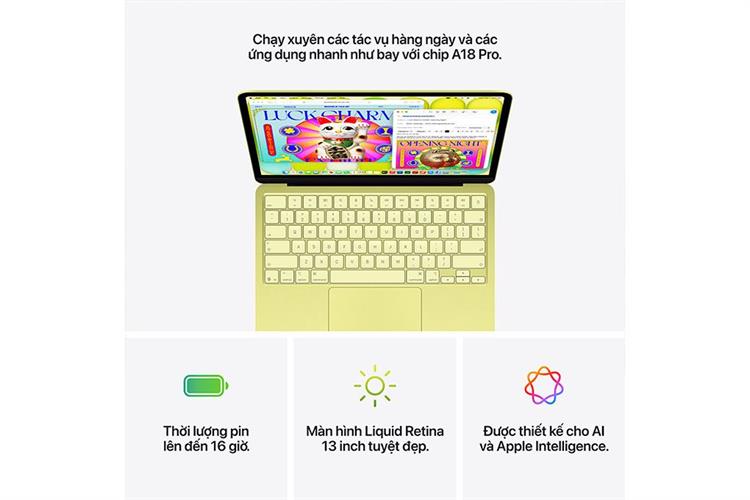 Laptop MacBook Neo 13 inch A18 Pro 8GB/256GB Màu Vàng nhạt