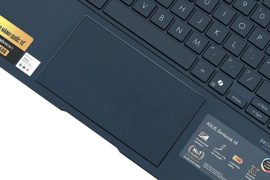 Laptop Asus Zenbook 14 UX3405CA - ST629W (Ultra 7 255H, 32GB, 512GB, 3K OLED 120Hz, Win11) Màu Xanh Dương