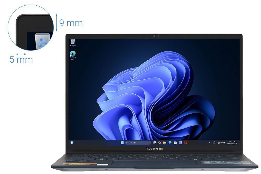 Laptop Asus Zenbook 14 UX3405CA - ST629W (Ultra 7 255H, 32GB, 512GB, 3K OLED 120Hz, Win11) Màu Xanh Dương
