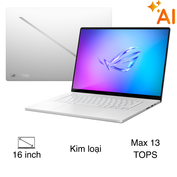 Laptop Asus Gaming ROG Zephyrus G16 GU605CR - QR265WS (Ultra 9 285H, 32GB, 1TB, RTX 5070Ti 12GB, WQXGA OLED 240Hz, OfficeH24 365B, Win11)