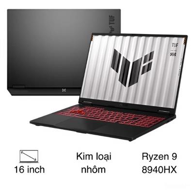 Laptop Asus TUF Gaming A16 FA608PP - RV089W (R9 8940HX, 16GB, 512GB, RTX5070 8GB, WUXGA 165Hz, Win11)