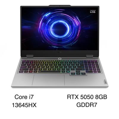Laptop Lenovo Gaming LOQ 15IRX10 - 83JE01AGVN (i7 13645HX, 16GB, 512GB, RTX 5050 8GB, Full HD 144Hz, Win11)