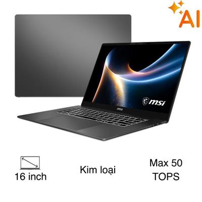 Laptop MSI Prestige 16 AI+ C3MG - 024VN (UX9 388H, 32GB, 1TB, 2.8K OLED 120Hz, Win11)
