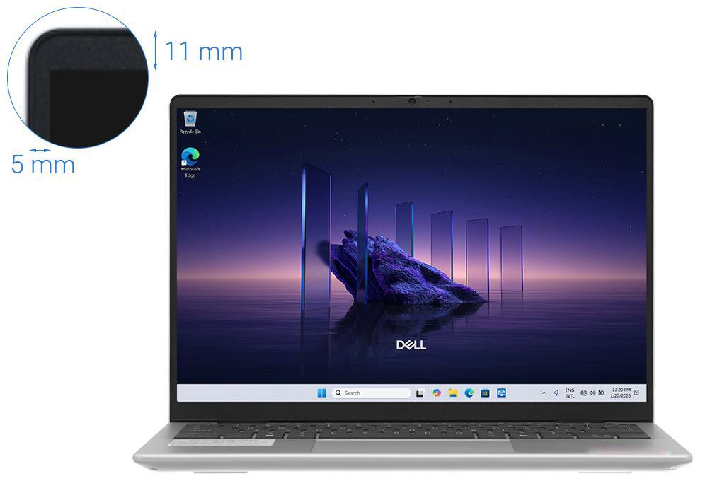 Laptop Dell 14 DC14255 - 71092477 (R7 350, 16GB, 1TB, Full HD+, OfficeHS24+365B, Win11) Màu Bạc