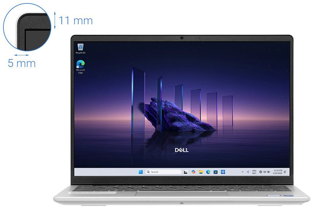 Laptop Dell 14 DC14250 - 71092478 (Core 7 150U, 16GB, 512GB, Full HD+ 120Hz, OfficeHS24+365, Win11) Màu Bạc