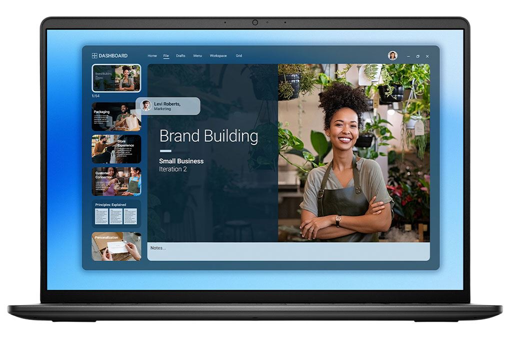 Laptop Dell 16 DC16250 - 71092481 (Core 5 120U, 16GB, 1TB, Full HD+, OfficeHS24+365, Win11) Màu Đen
