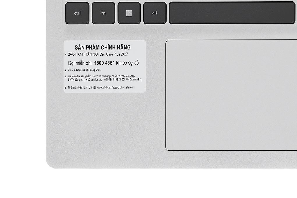 Laptop Dell 15 DC15250 - DC15250-i5U165W11SLU-27 (i5 1334U, 16GB, 512GB, Full HD 120Hz, OfficeHS24+365, Win11) Màu Bạc