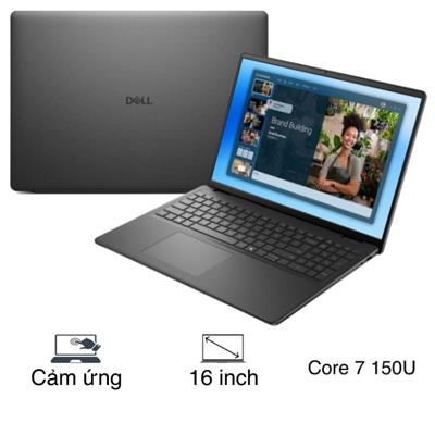 Laptop Dell 16 DC16250 - DC16250-C7U161W11BLU-27 (Core 7 150U, 16GB, 1TB, Full HD+, OfficeHS24+365, Win11)