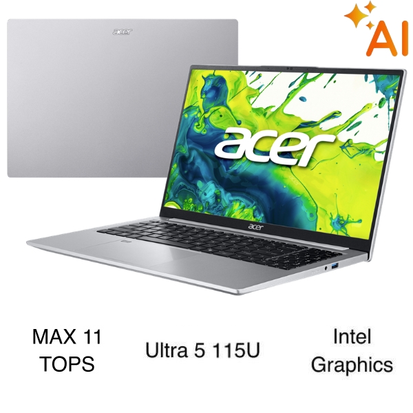 Laptop Acer Aspire Go 15 AG15-52P-52WT - NX.JWKSV.001 (Ultra 5 115U, 16GB, 512GB, Full HD, Win11)