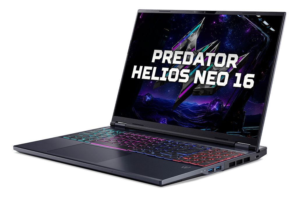 Laptop Acer Gaming Predator Helios Neo 16 PHN16-I31-72XE - NH.U4RSV.001 (i7 14650HX, 32GB, 512GB, RTX5060 8GB, 2K+ 180Hz, Win11) Màu Đen