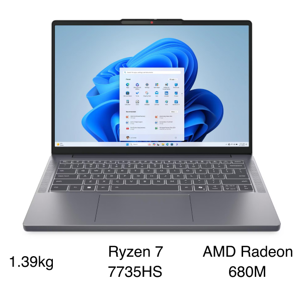 Laptop Lenovo IdeaPad Slim 3 14ARP10 - 83K6005WVN (R7 7735HS, 16GB5, 512GB, WUXGA, Win11)