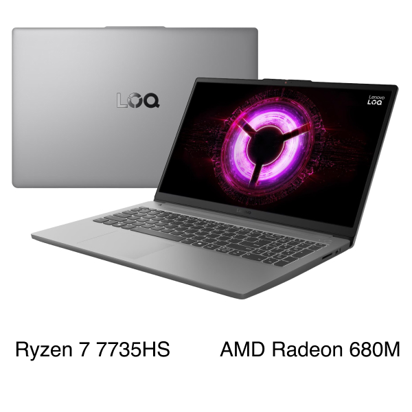 Laptop Lenovo Gaming LOQ 15ARP10E - 83S0004FVN (R7 7735HS, 16GB, 512GB, RTX 4050 6GB, Full HD 144Hz, Win11)