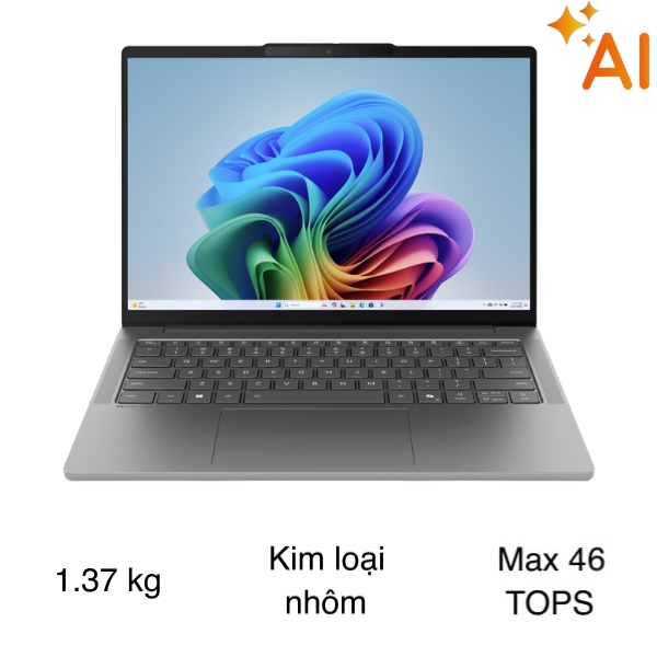 Laptop Lenovo IdeaPad Slim 5 OLED 14IPH11 - 83S5000DVN (Ultra 5 322, 16GB, 512GB, WUXGA OLED, Win11)