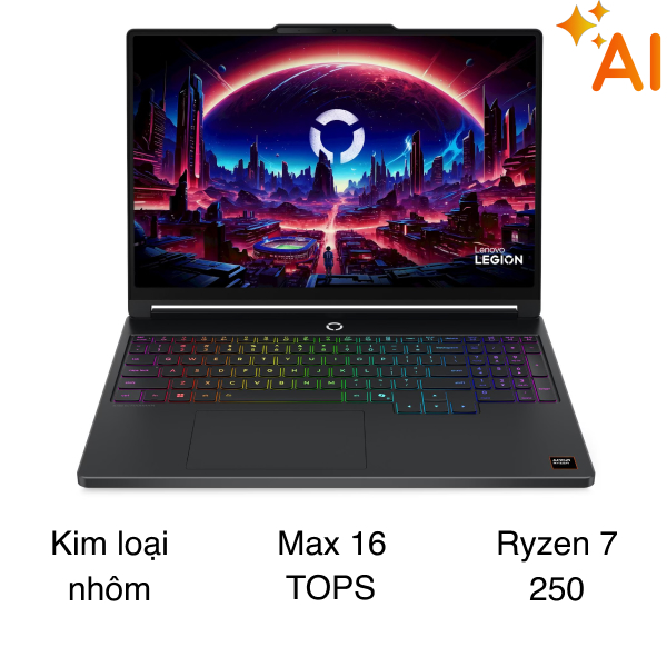 Laptop Lenovo Gaming Legion 5 15AHP11 - 83Q7001JVN (R7 250, 16GB, 512GB, RTX 5060 8GB, WQXGA OLED 165Hz, OfficeH24, Win11)