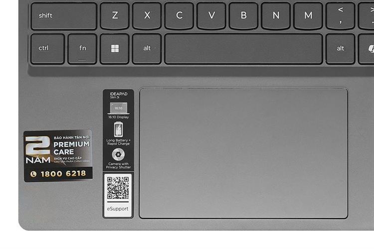 Laptop Lenovo IdeaPad Slim 3 15ARP10 - 83K700YUVN (R5 7535HS, 16GB, 512GB, WUXGA, Win11) Màu Xám