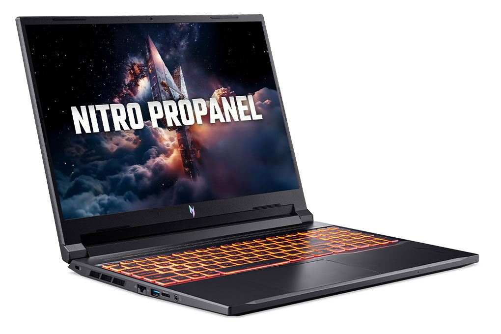 Laptop Acer Gaming Nitro ProPanel ANV16-72-71T9 - NH.QUNSV.001 (Core 7 240H, 16GB, 512GB, RTX 5060 8GB, WUXGA 180Hz, Win11) Màu Đen