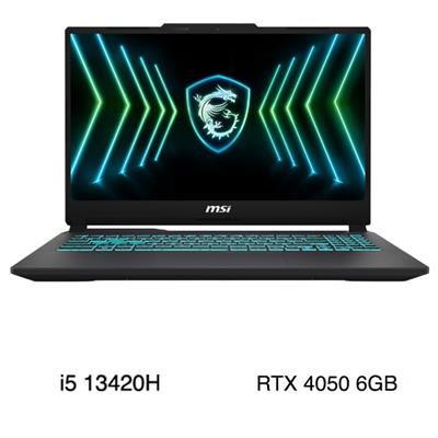 Laptop MSI Gaming Cyborg 15 Black Edition A13VE - A13VE-2410VN (i5 13420H, 16GB, 512GB, RTX 4050 6GB, Full HD 144Hz, Win11)