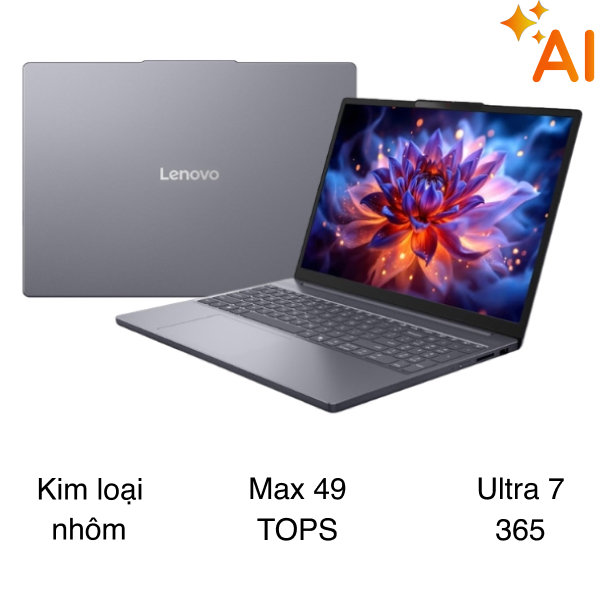 Laptop Lenovo IdeaPad Slim 3 15IPH11 - 83UR00A5VN (Ultra 7 355, 16GB, 512GB, WUXGA, Win11)