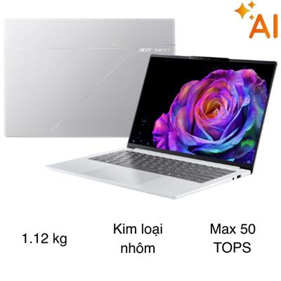 Laptop Acer Swift Go 14 AI SFG14-I71-70RP - NX.JZHSV.003 (Ultra 7 358H, 32GB, 1TB, 2.8K 120Hz, Win11)