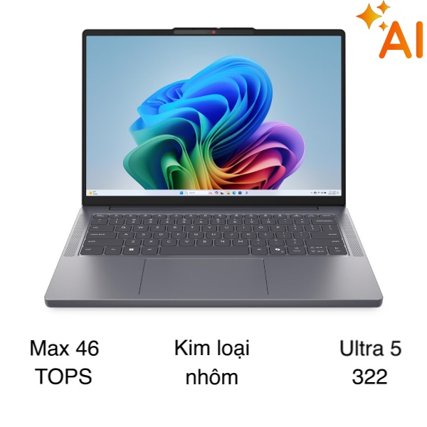 Laptop Lenovo IdeaPad Slim 3 14IPH11 - 83UQ003NVN (Ultra 5 322, 16GB, 512GB, WUXGA, Win11)