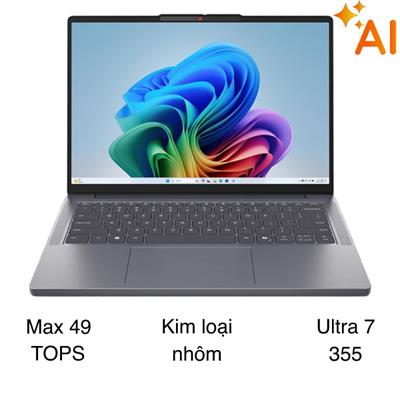 Laptop Lenovo IdeaPad Slim 3 14IPH11 - 83UQ003PVN (Ultra 7 355, 16GB, 512GB, WUXGA, Win11)