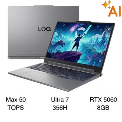Laptop Lenovo Gaming LOQ 15IPH11 - 83SL000LVN (Ultra 7 356H, 16GB, 512GB, RTX 5060 8GB, WUXGA 165Hz, Win11)