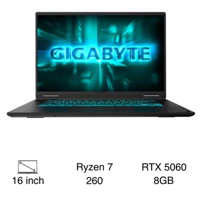 Laptop GIGABYTE Gaming A16 - 3VHK3VN893SH (R7 260, 16GB, 512GB, RTX 5060 8GB, Full HD+ 165Hz, Win11)