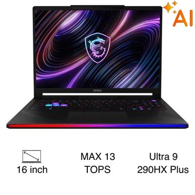Laptop MSI Gaming Raider 16 MAX HX B2WI - 095VN (Ultra 9 290HX Plus, 64GB, 2TB, RTX 5080 16GB, QHD+ OLED 240Hz, Win11)