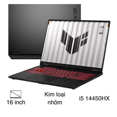 Laptop Asus TUF Gaming F16 FX608JHI - TU210W (i5 14450HX, 16GB, 512GB,RTX 5050 8GB, WUXGA 144Hz, Win11)