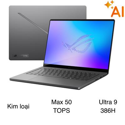 Laptop Asus Gaming ROG Zephyrus G14 GU405AW - SY029W (Ultra 9 386H, 32GB, 1TB, RTX 5080 16GB, 3K OLED 120Hz, Win11)