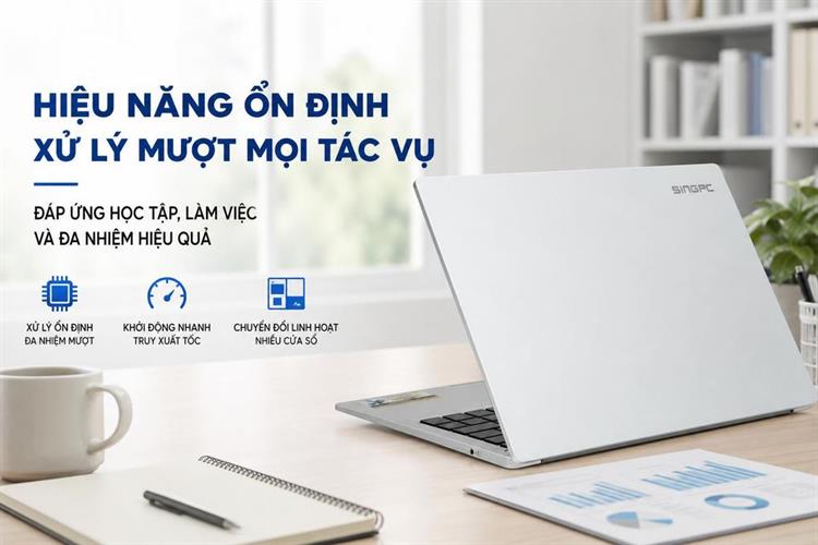 Chi tiết tính năng Laptop SingPC M16-i382 (i3 1215U, 8GB, 256GB, WUXGA, Win11 Pro)