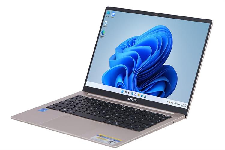Laptop SingPC M16-i595 (i5 1235U, 16GB, 512GB, WUXGA, Win11 Pro) Màu Vàng Nhạt