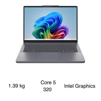 Laptop Lenovo IdeaPad Slim 3 14IWC11 - 83RQ002NVN (Core 5 320, 16GB, 512GB, WUXGA, Win11)