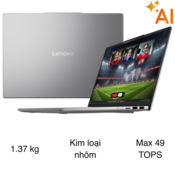 Laptop Lenovo IdeaPad Slim 5 14IPH11 - 83S5004FVN (Ultra 7 355, 16GB, 512GB, WUXGA OLED, Win11)