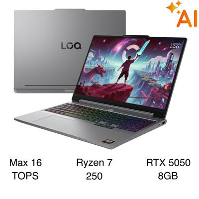 Laptop Lenovo Gaming LOQ 15AHP11 - 83TN0040VN (R7 250, 16GB, 512GB, RTX 5050 8GB, WUXGA 165Hz, Win11)