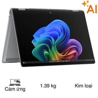Laptop HP OmniBook X Flip 14 fk0082AU - BZ7N8PA (R7 AI 350, 32GB, 1TB, 2K, Cảm ứng, OfficeH24+365, Win11)