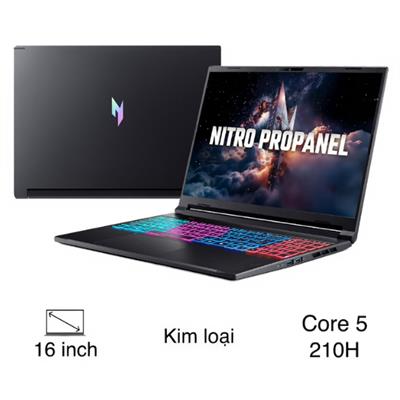 Laptop Acer Gaming Nitro ProPanel ANV16S-71-58WQ - NH.QXBSV.001 (Core 5 210H, 16GB, 512GB, RTX 5050 8GB, 2K+ 180Hz, Win11)