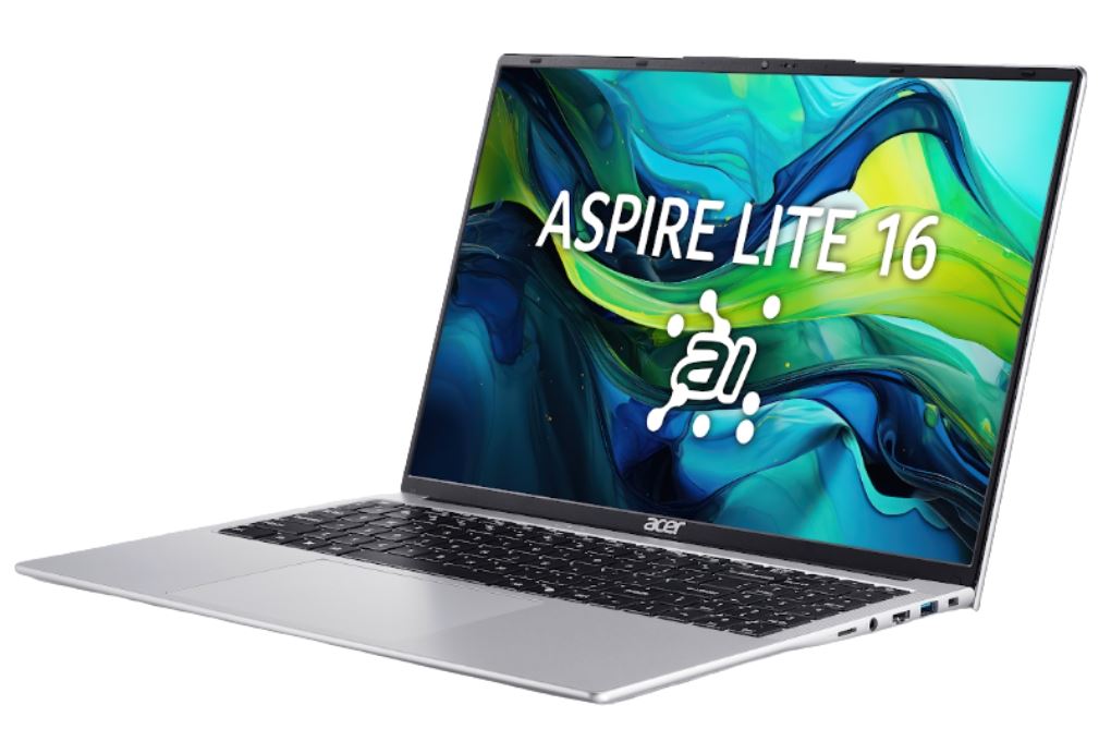 Laptop Acer Aspire Lite 16 AL16-71P-582Q - NX.DRSSV.001 (Ultra 5 125H, 16GB, 512GB, Full HD+ 120Hz, Win11) Màu Bạc