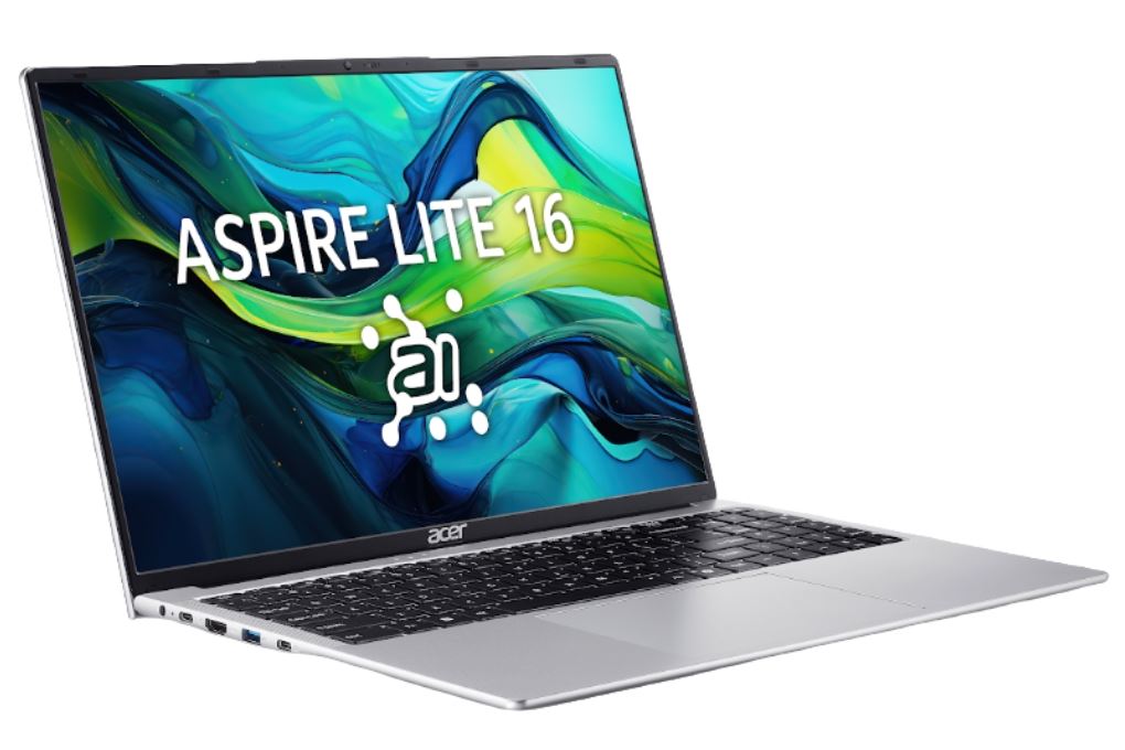 Laptop Acer Aspire Lite 16 AL16-71P-582Q - NX.DRSSV.001 (Ultra 5 125H, 16GB, 512GB, Full HD+ 120Hz, Win11) Màu Bạc