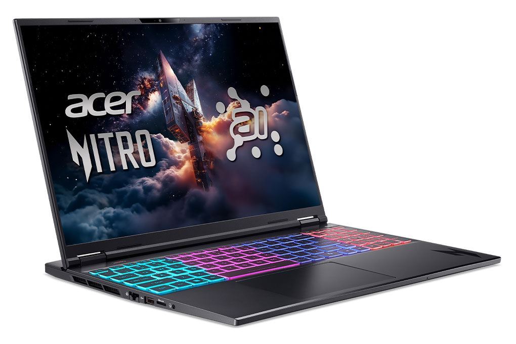 Laptop Acer Gaming Nitro ProPanel AN16S-61-R9CN - NH.QXGSV.001 (Ryzen AI 7 350, 16GB, 512GB, RTX 5070 8GB, 2K+ 180Hz, Win11) Màu Đen